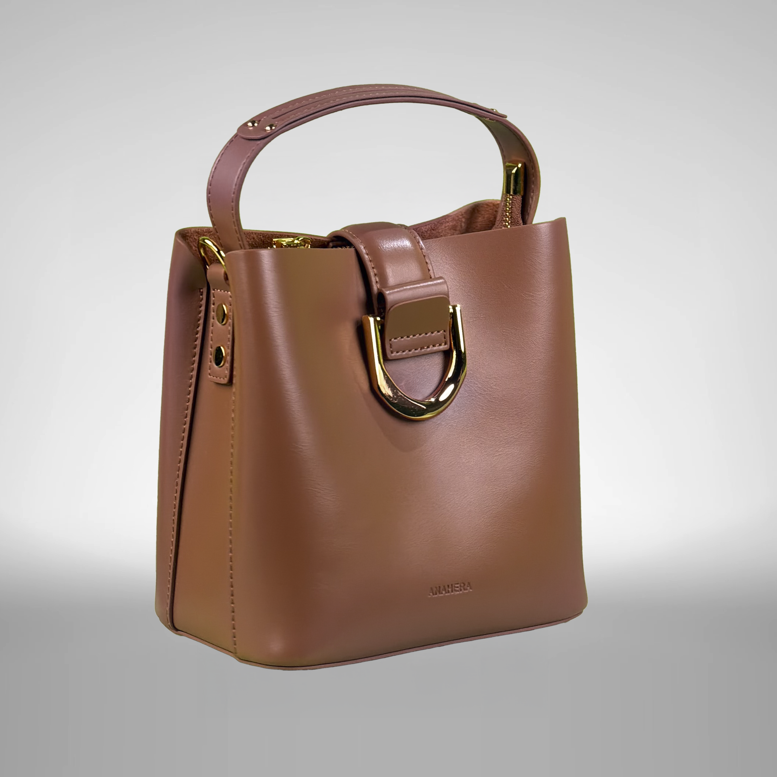 Structured luxury handbag in elegant silhouette