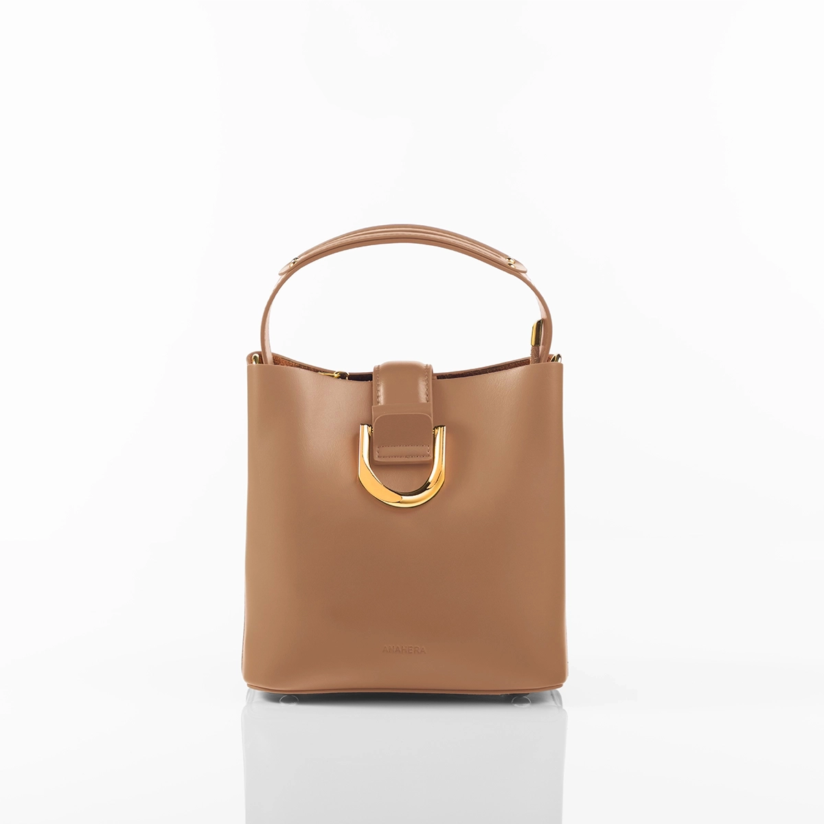 Structured luxury handbag in elegant silhouette