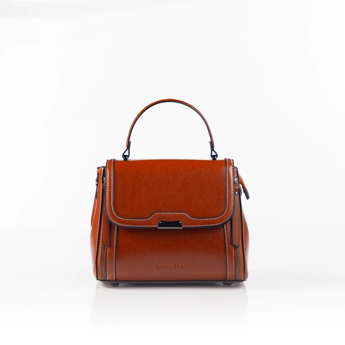 Structured luxury handbag in elegant silhouette